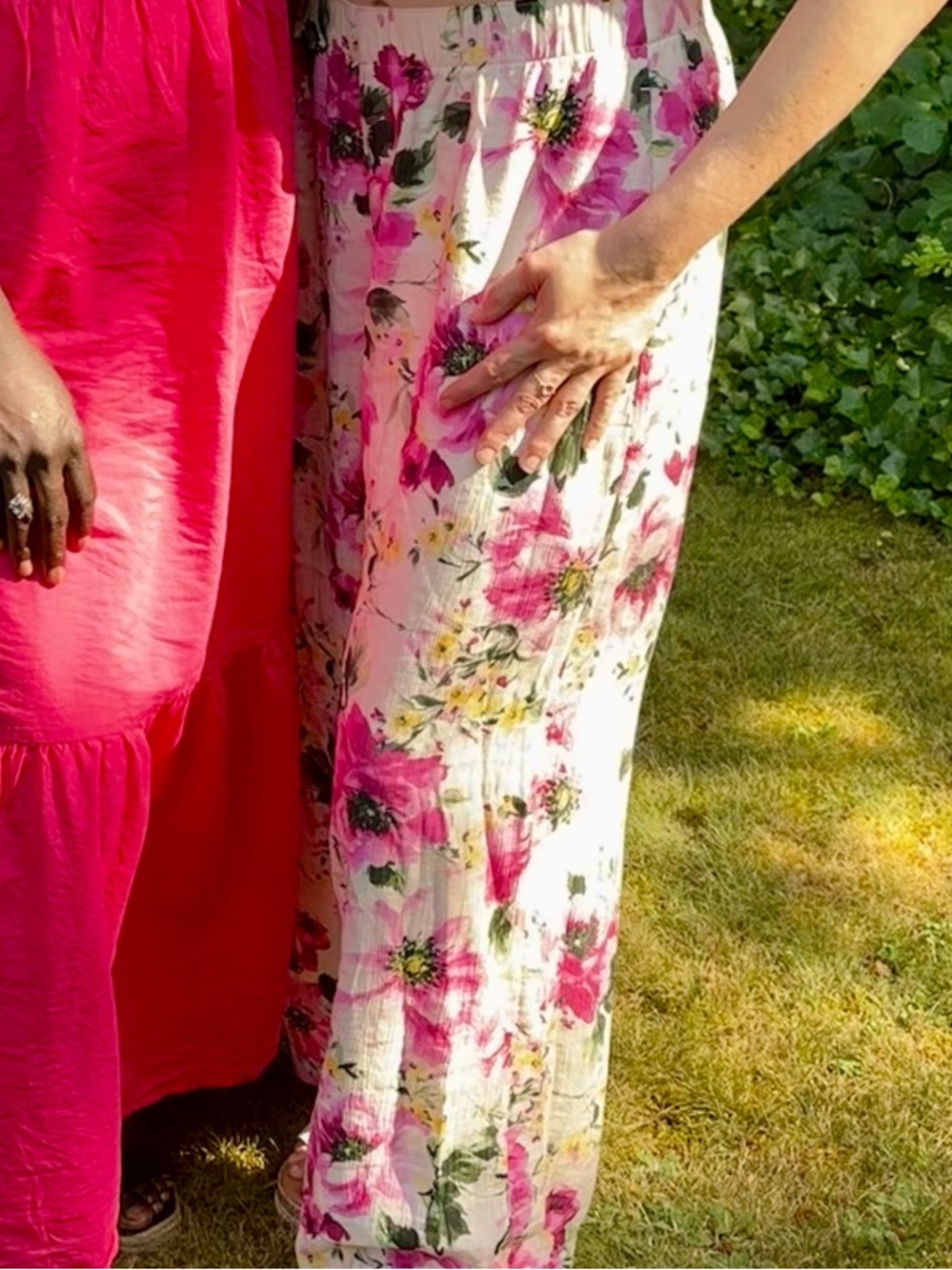 Floral Pink Pleated Women’s Pants - Abercrombie - Picture 5 of 5